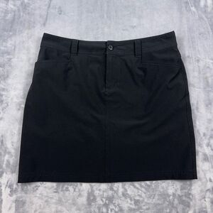 Eddie Bauer Women's Adventurer 2.0 Black Skort Skirt Stretch Size 8 Hiking
